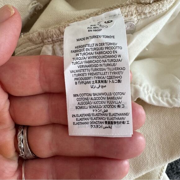 NWT Boden High Rise Wide Leg Jeans 33 X 30 Ecru Cream Off White - Picture 10 of 10